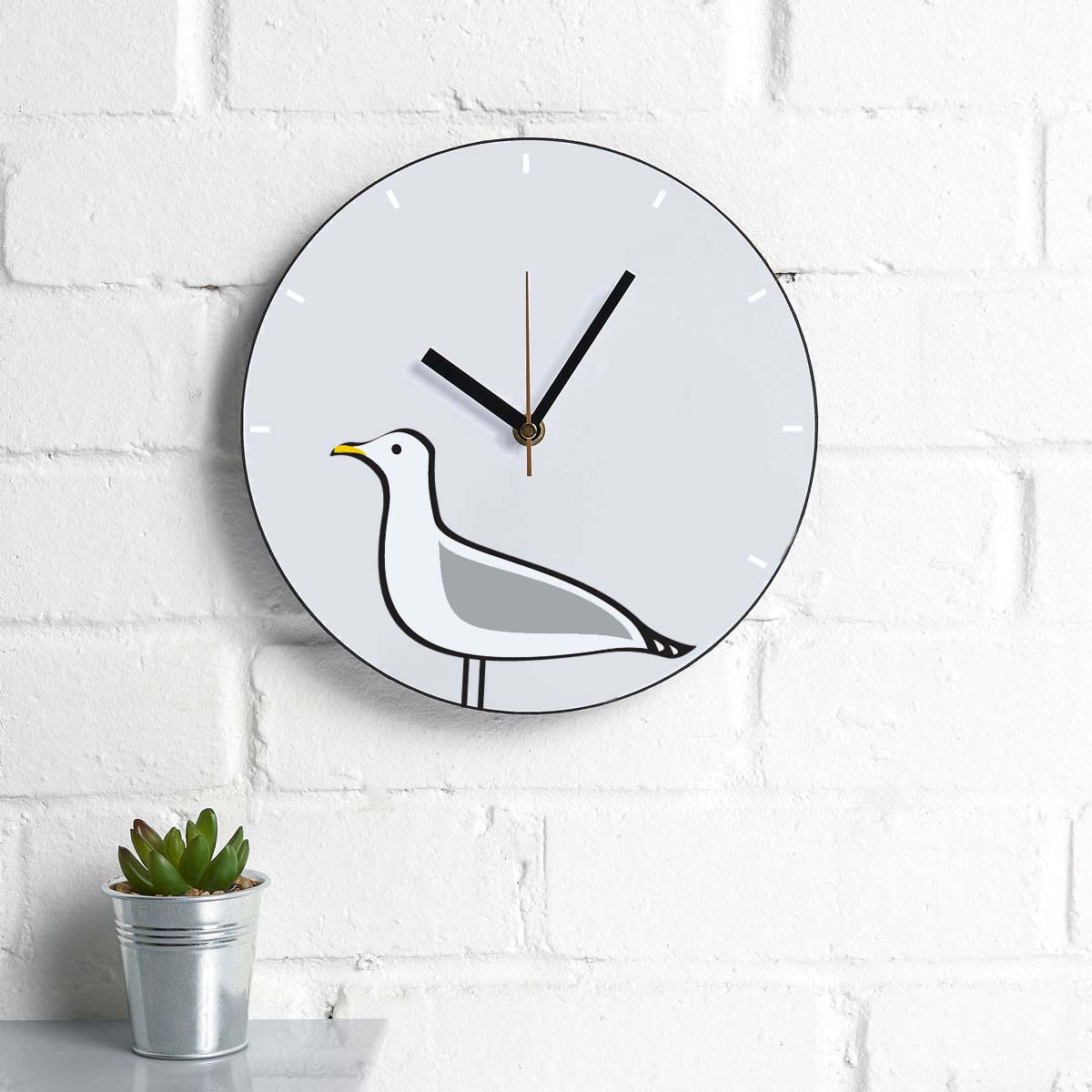 Seagull Wall Clock, 25cm
