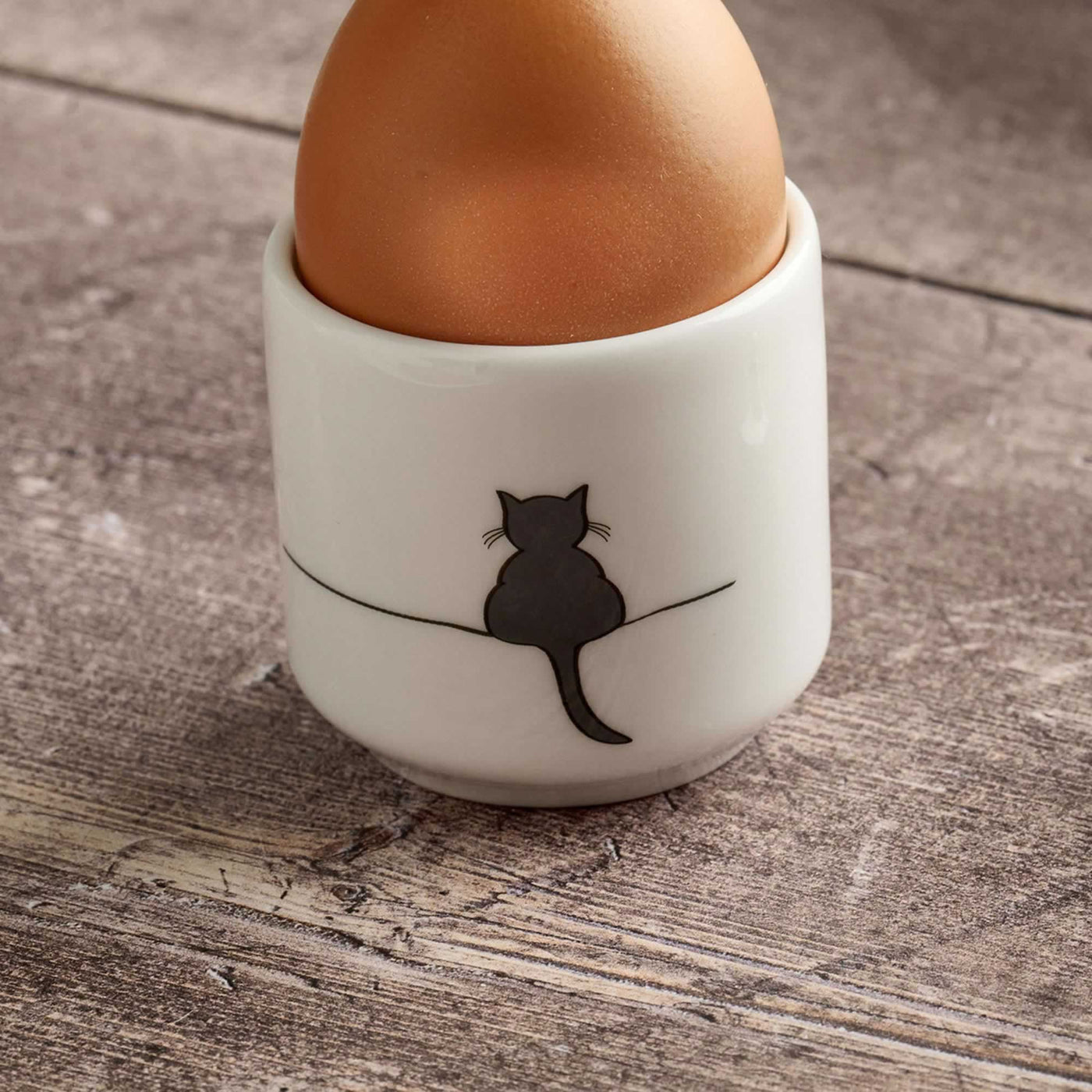 Crouching Cat Egg Cup