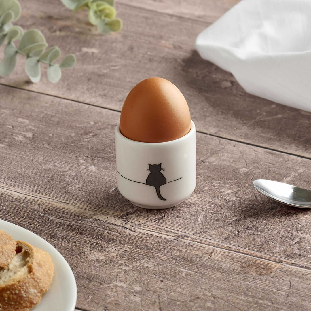 Crouching Cat Egg Cup
