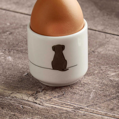 Sitting Dog Egg Cup Close up