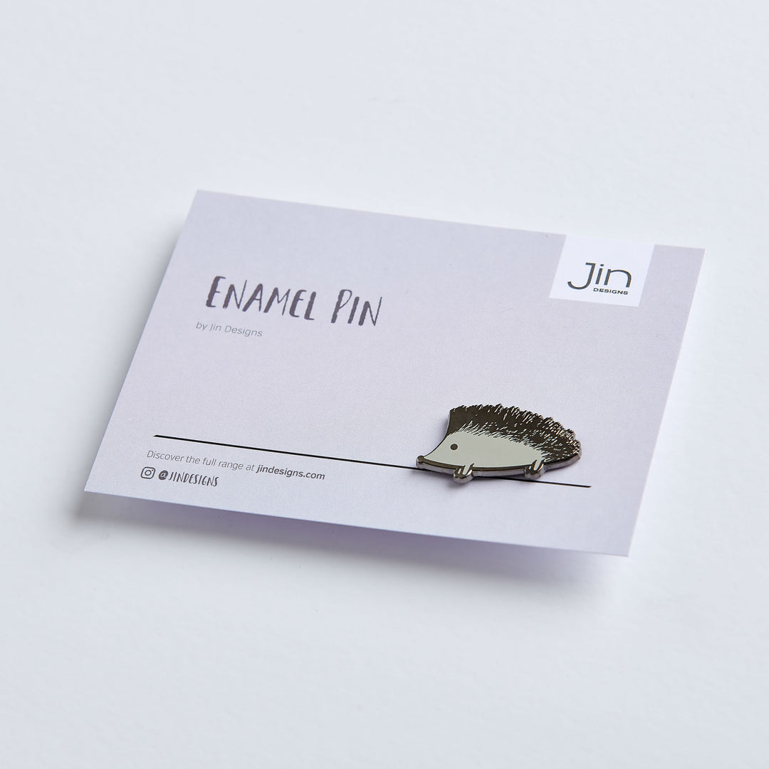 Hedgehog Enamel Pin