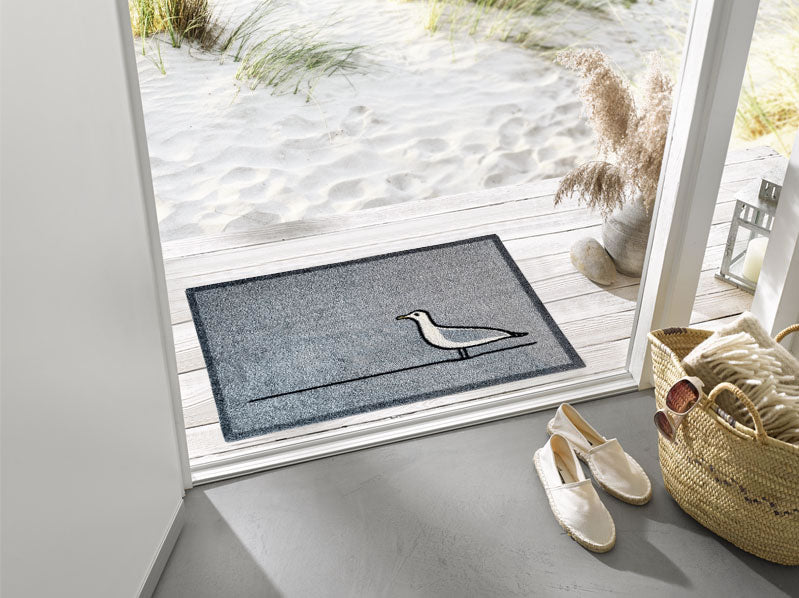 Seagull Doormat in the Beach House