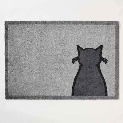 Sitting Cat Doormat, Close Up Design