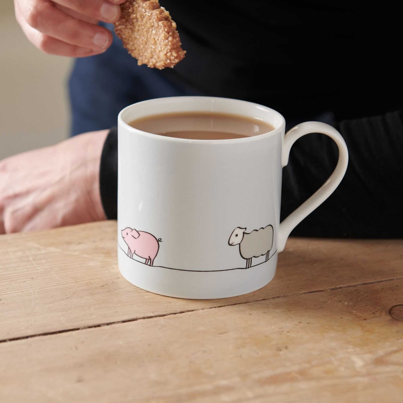 Farm Collection Mug with biscuit
