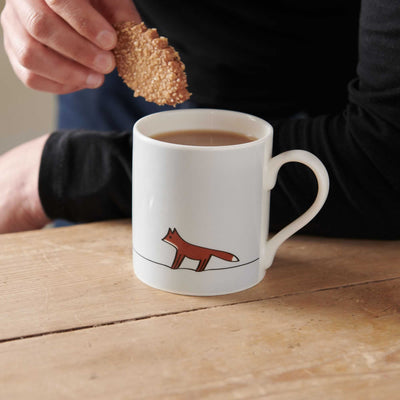 Fox Mug with biscuit