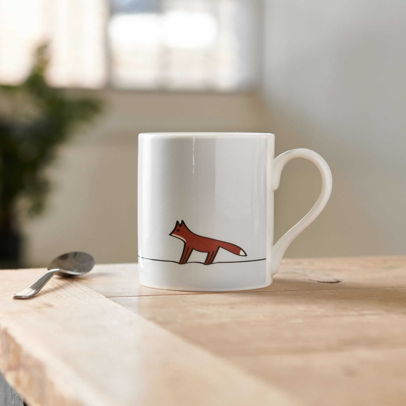 Fox Mug on Table