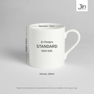 Jin Designs Standard Mug Size
