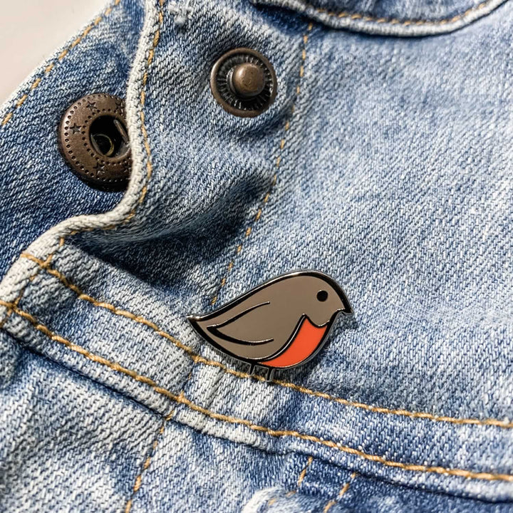 Robin Enamel Pin