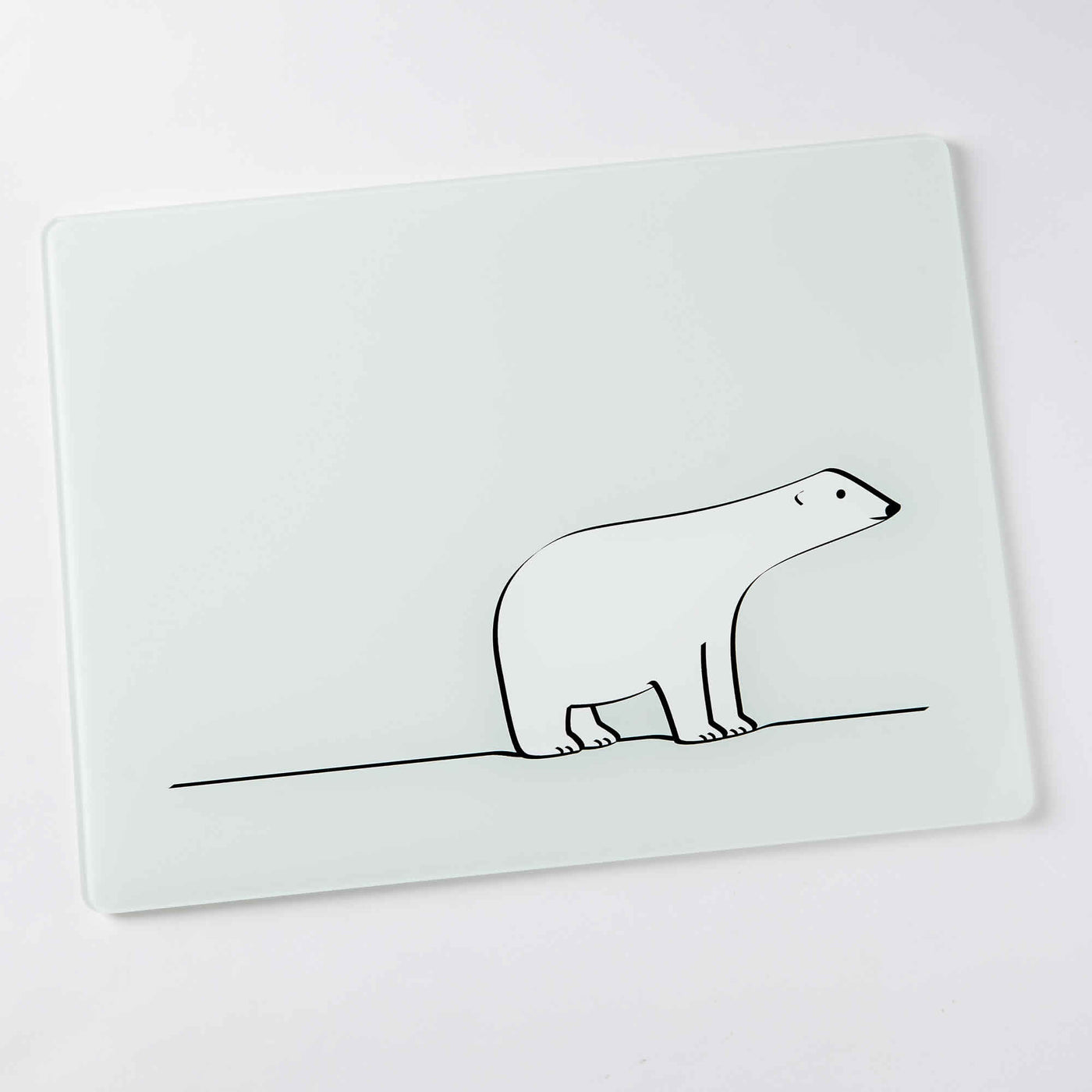 Polar Bear Glass Worktop Saver