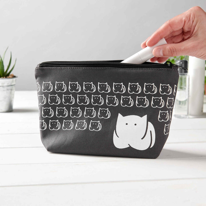 CatLoaf Zip Bag in action