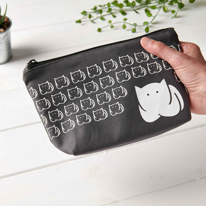 CatLoaf Zip Bag in hand