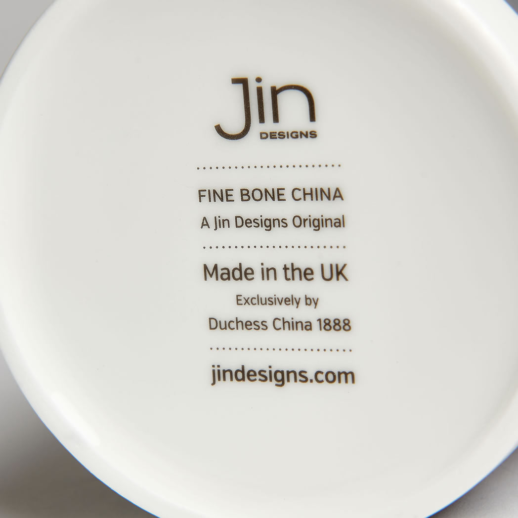 Authentic Backstamp on Jin Designs Large Mug