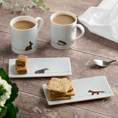 Badger Mini Tray with Mugs