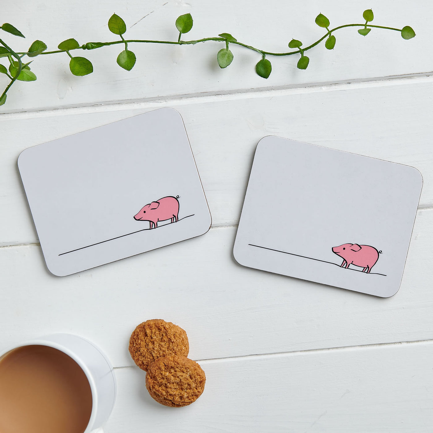Pig Coasters, Set of Two
