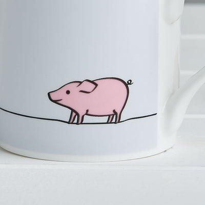 Pig Mug Close-up