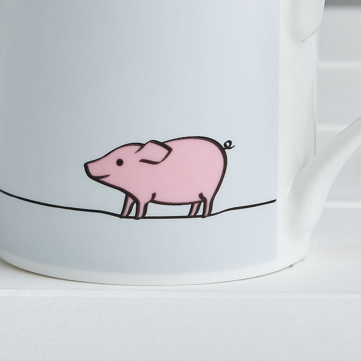 Pig Mug &amp; Pin Gift Set