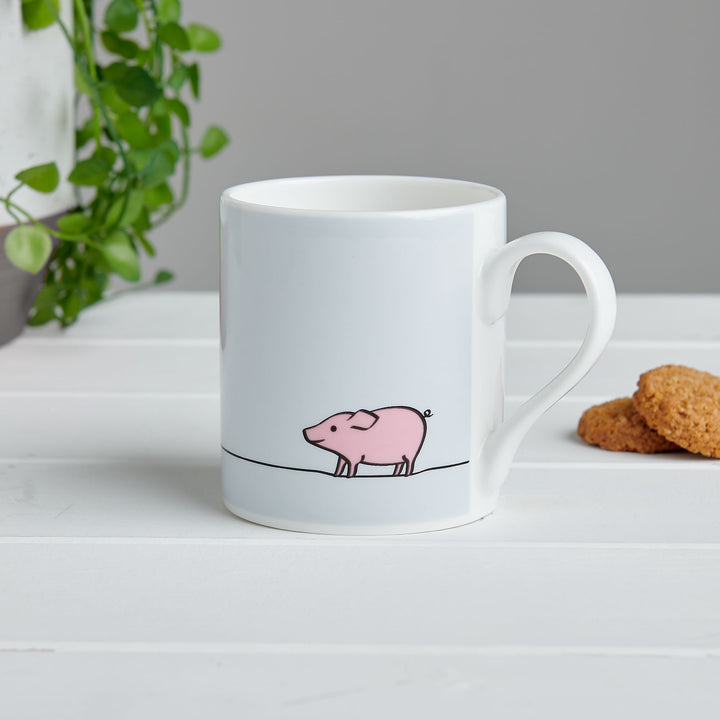 Pig Mug &amp; Pin Gift Set