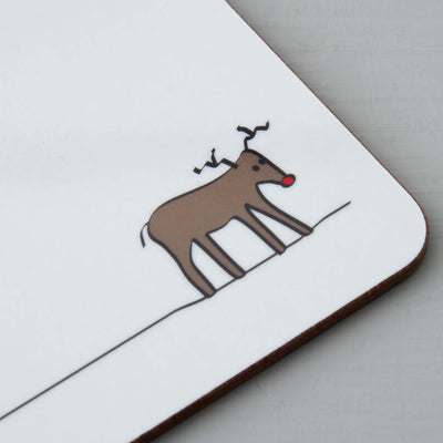 Reindeer Coaster Closeup