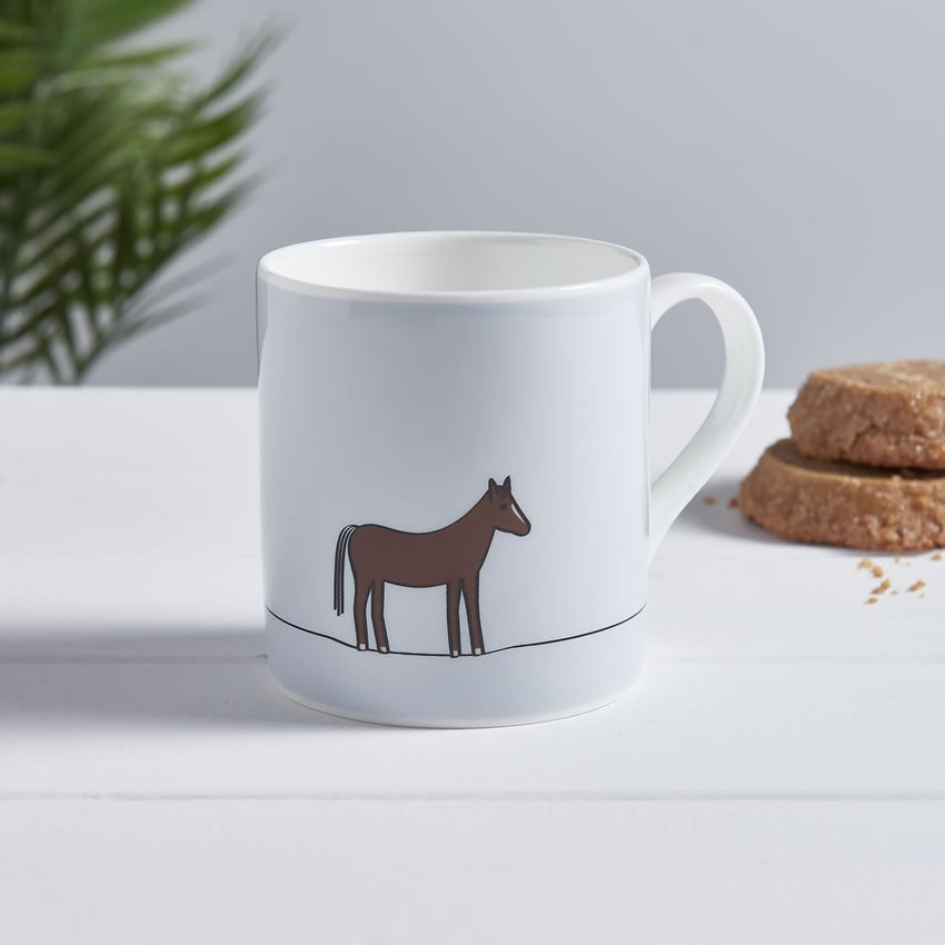 Horse Mug with Biscuits