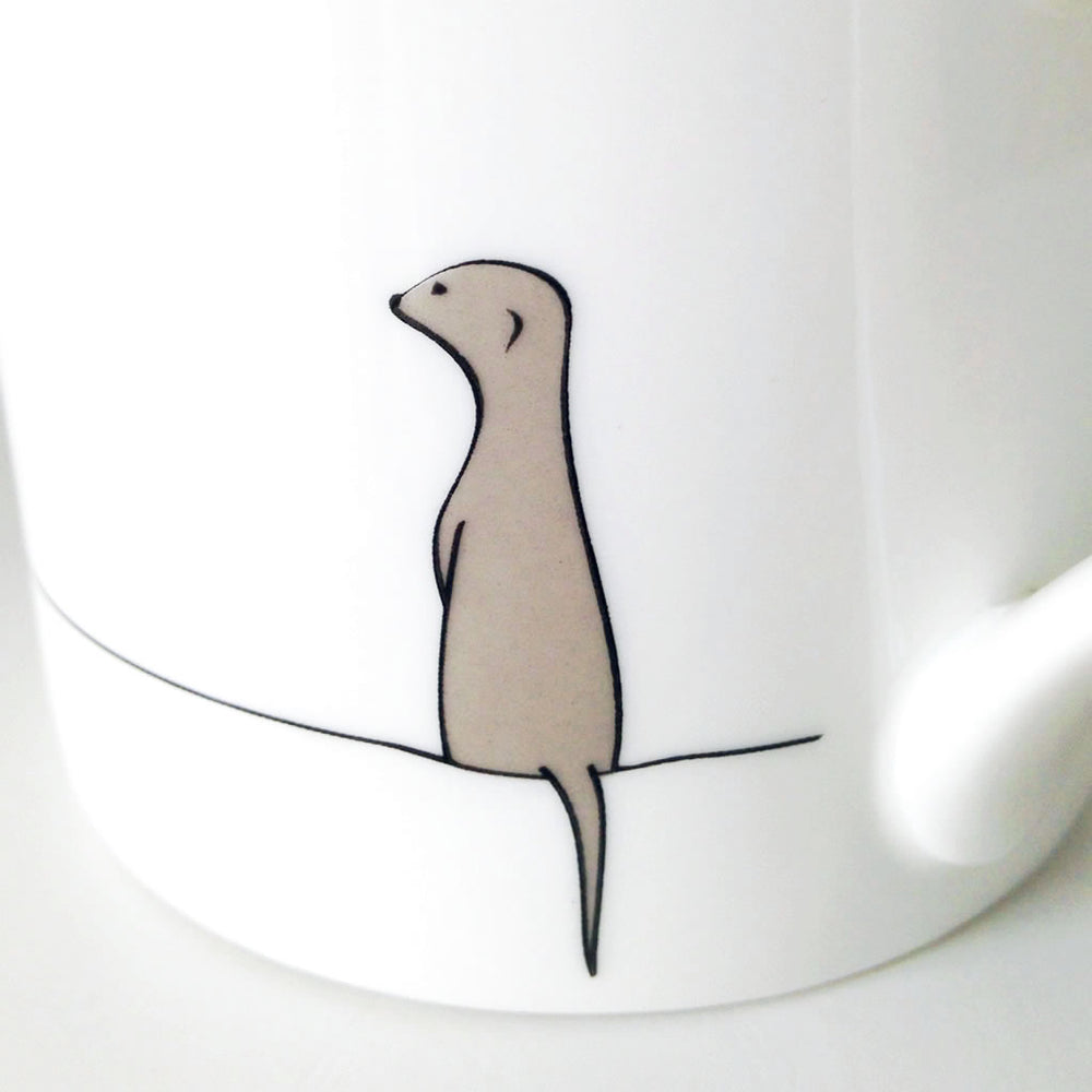 Close up of Meerkat Mug