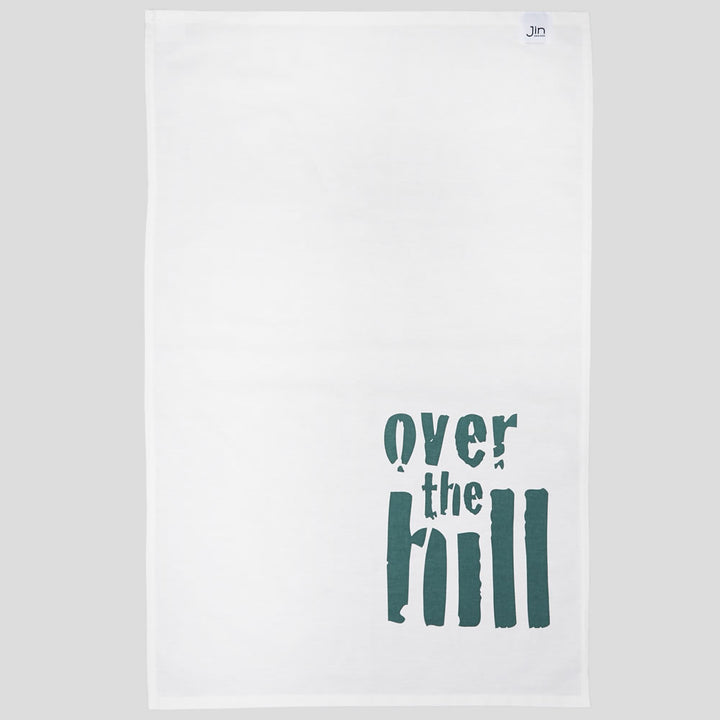 Over The Hill Tea Towel