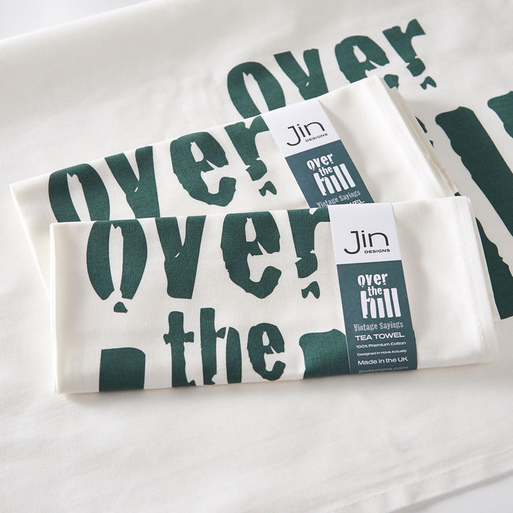 Over the Hill Tea Towel