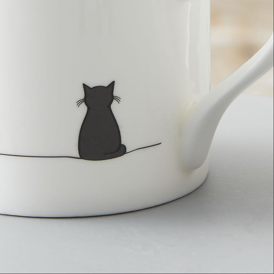 Sitting Cat Mug Close Up