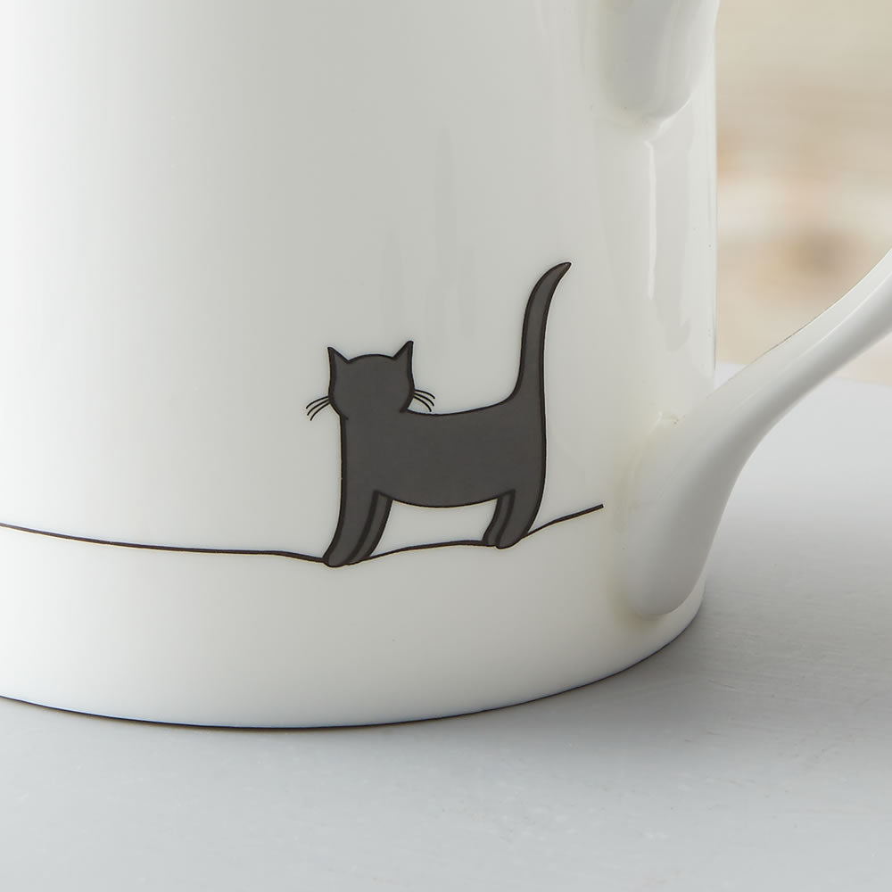 Standing Cat Mug Close Up