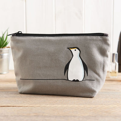 Penguin Zip Bag - Makeup Bag, Washbag, Travel Bag, Pencil Case