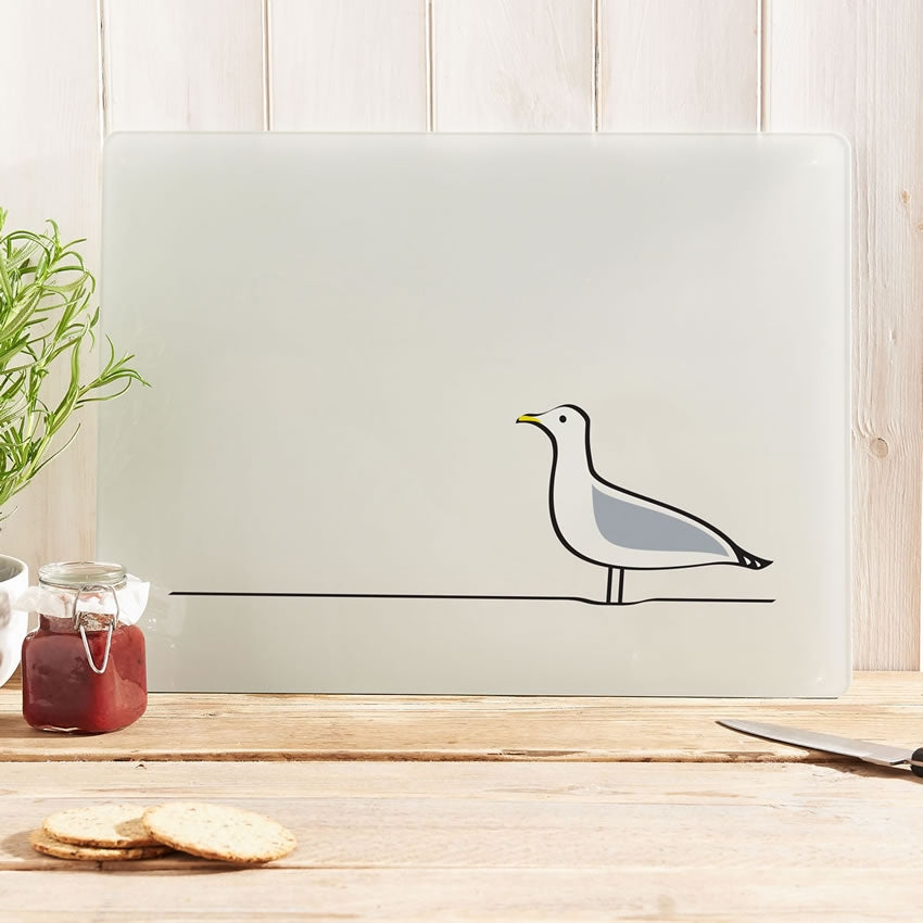Seagull Glass Chopping Board