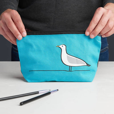 Seagull Zip Bag or Make Up Bag, Wash Bag