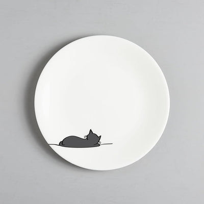 Sleeping Cat Side Plate