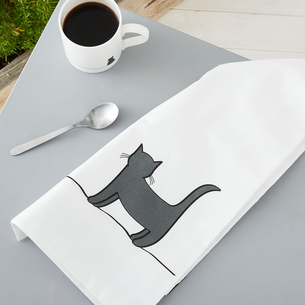 Standing Cat Tea Towel