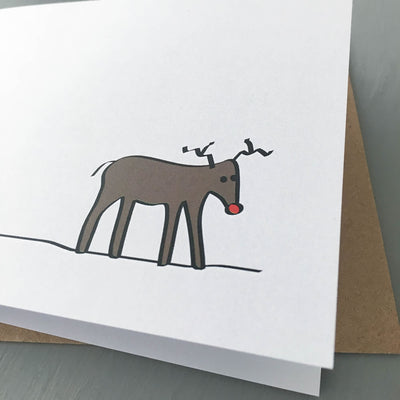 Reindeer Card, Part of the Winter Collection