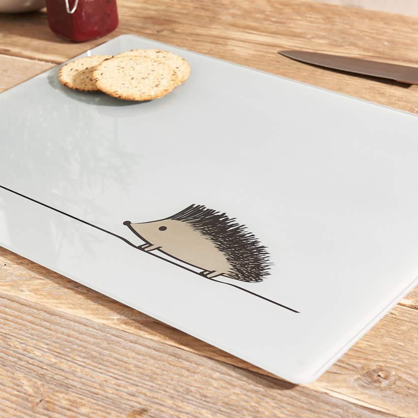 Hedgehog Glass Chopping Board